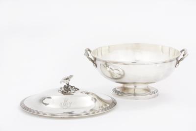 Elegant Refined French Silver Plate Covered Tureen