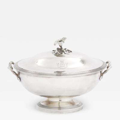 Elegant Refined French Silver Plate Covered Tureen