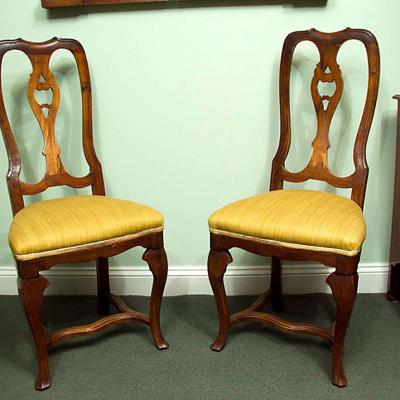 Elegant Set of Four Italian Baroque Chairs