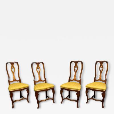Elegant Set of Four Italian Baroque Chairs