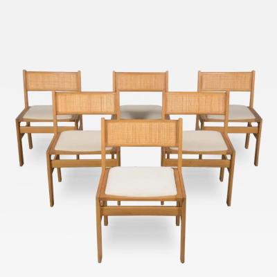 Elegant Set of Six Danish Dining Chairs by Kurt Ostervig