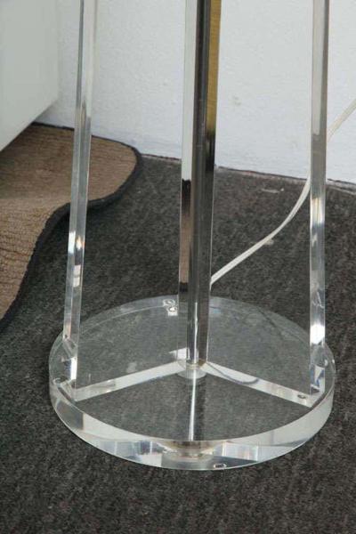 Elegant Tripod Lucite Reading Lamp