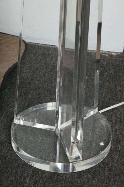 Elegant Tripod Lucite Reading Lamp