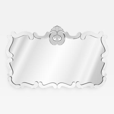 Elegant Wall Hanging Mirror 1940s