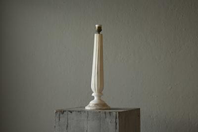 Elegant and Large Table Lamp in Carved Alabaster Italy 1950s