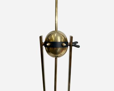 Elegant and original double light diabolo floor lamp France circa 1940