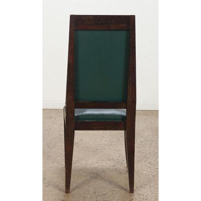 Elegant set of 8 Art Deco period side chairs