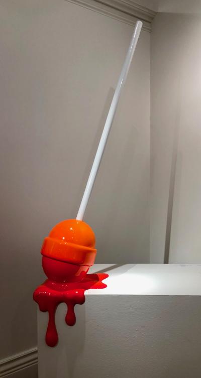 Elena Bulatova The Sweet Life Orange To Red Drip Lollipop Medium