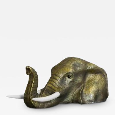Elephant Head In Brass Edizioni Molto Handcrafted in Italy 