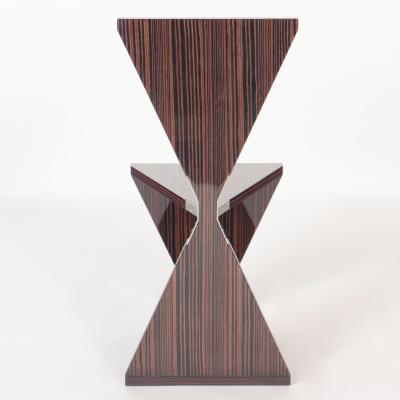 Elfenbein French Polish Zebra Wood Chair by Maximilian Eicke for Max ID NY
