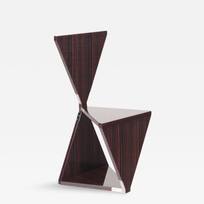 Elfenbein French Polish Zebra Wood Chair by Maximilian Eicke for Max ID NY