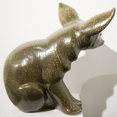 Elfriede Balzar Kopp Fox Fennec sculpture by Elfriede Balzar Kopp circa 1955