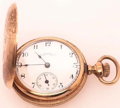 Elgin National Watch Company Antique Elgin 14 Karat Yellow Gold Pocket Watch