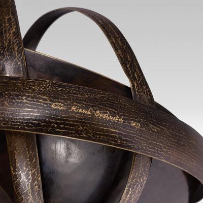 Elie Hirsch Elie Hirsch Quart de temp Brass Sculpture