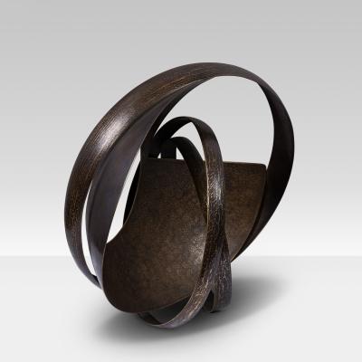 Elie Hirsch Elie Hirsch Quart de temp Brass Sculpture