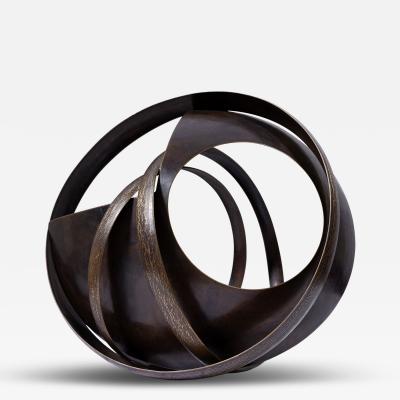 Elie Hirsch Elie Hirsch Quart de temp Brass Sculpture