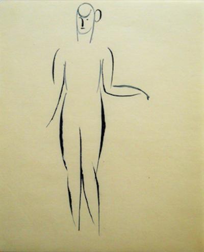 Elie Nadelman Standing Nude