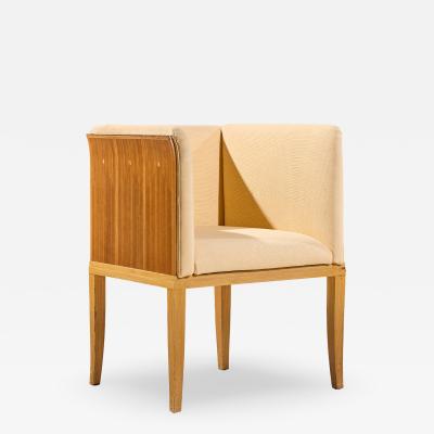 Eliel Saarinen Eliel Saarinen for Arkitektura Saarinen House Mid Century Maple Arm Lounge Chair