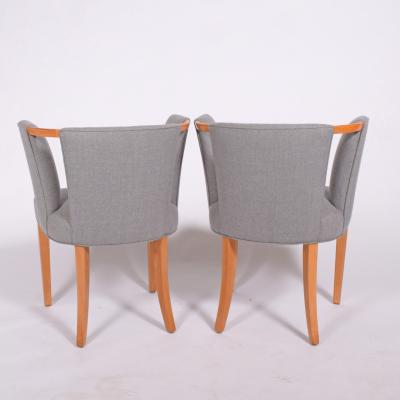 Eliel Saarinen Eliel Saarinen pair of arm chairs 1941 for Imperial Rattan Co 