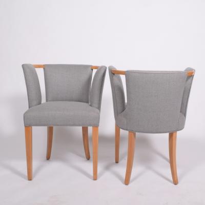 Eliel Saarinen Eliel Saarinen pair of arm chairs 1941 for Imperial Rattan Co 
