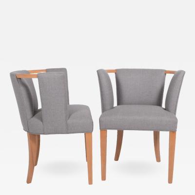 Eliel Saarinen Eliel Saarinen pair of arm chairs 1941 for Imperial Rattan Co 