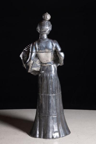 Eliel Saarinen Elliot Eames Saarinen Life Size Cast Aluminum Modern Sculpture titled Susie