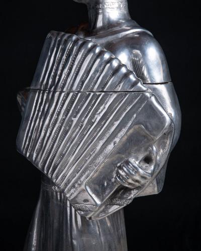 Eliel Saarinen Elliot Eames Saarinen Life Size Cast Aluminum Modern Sculpture titled Susie