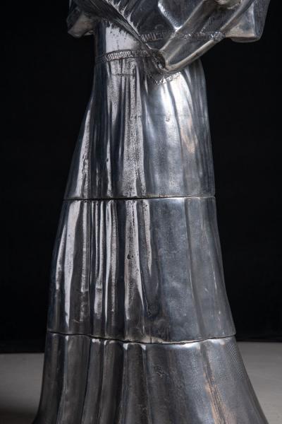 Eliel Saarinen Elliot Eames Saarinen Life Size Cast Aluminum Modern Sculpture titled Susie