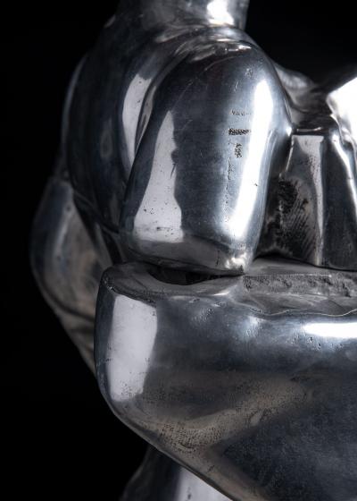 Eliel Saarinen Elliot Eames Saarinen Life Size Cast Aluminum Modern Sculpture titled Susie