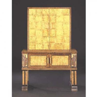 Eliel Saarinen Mid Century Swedish Grace Cabinet Bar Sideboard Attr to Eliel Saarinen