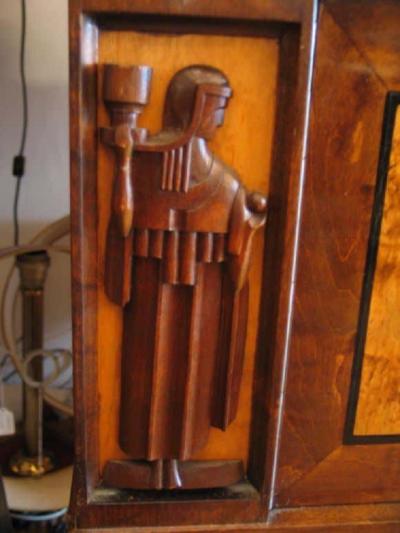 Eliel Saarinen Mid Century Swedish Grace Cabinet Bar Sideboard Attr to Eliel Saarinen