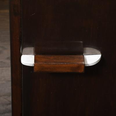 Eliel Saarinen Pair of Art Deco Eliel Saarinen for Johnson Walnut End Tables Nightstands