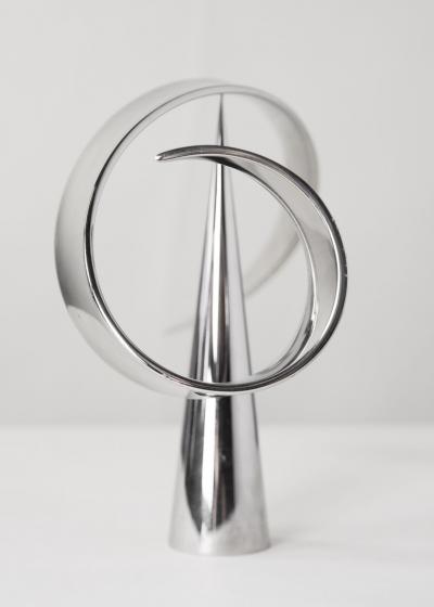 Elijah David Herschler Chrome Kinetic Table Top Mid Century Modern Sculptures 76