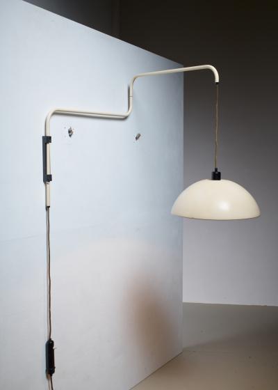 Elio Martinelli Elio Martinelli Swiveling Height Adjustable Wall Lamp 1960s
