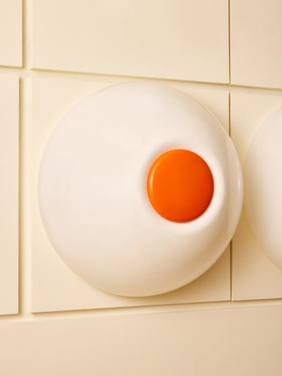Elio Martinelli Pair of Elio Martinelli Mushroom Model 2770 55 Wall Sconces for Martinelli Luce