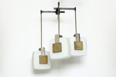 Elio Monesi Elio Monesi for Arredoluce chandelier Italy circa 1960s