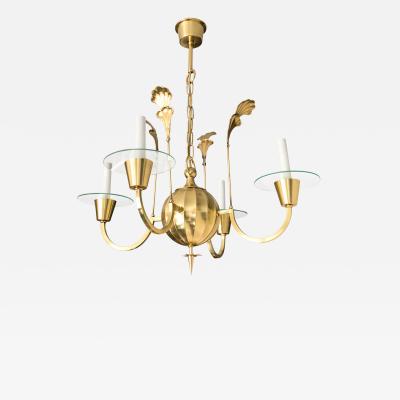 Elis Bergh 4 ARM CHANDELIER BY ELIS BERGH FOR C G HALLBERG