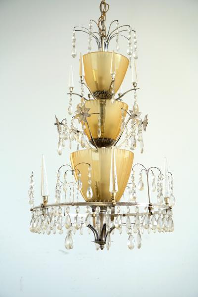 Elis Bergh Large Chandelier Elis Bergh attributed 2 available 