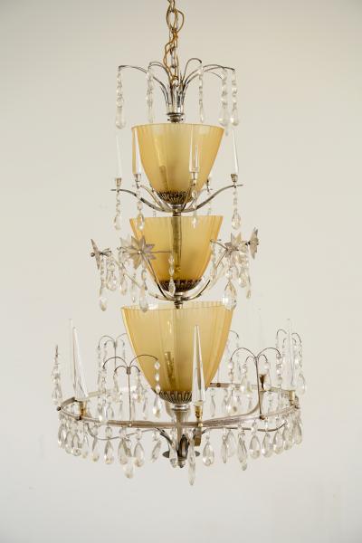 Elis Bergh Large Chandelier Elis Bergh attributed 2 available 