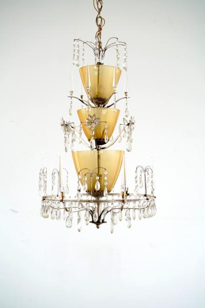 Elis Bergh Large Chandelier Elis Bergh attributed 2 available 