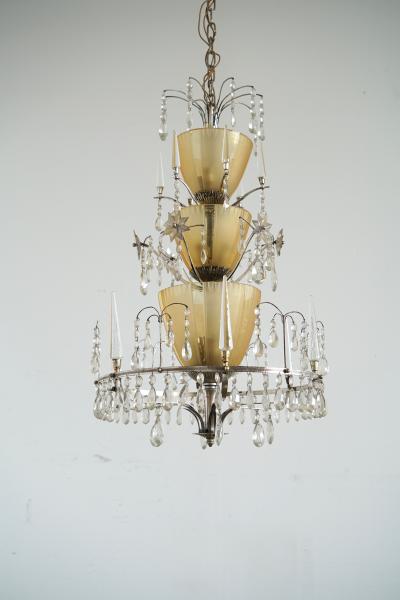 Elis Bergh Large Chandelier Elis Bergh attributed 2 available 