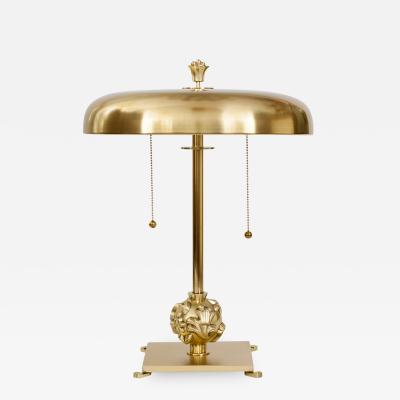 gold art deco lamp