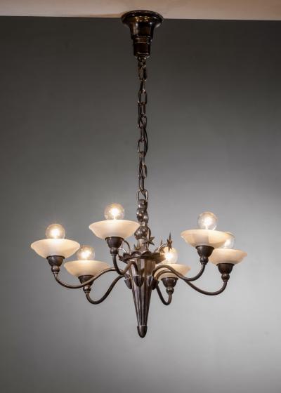 Elis Bergh Swedish Grace 6 arm chandelier