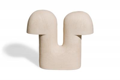 Elisa Uberti French Contemporary Stoneware Edifice 49 Table Lamp