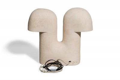 Elisa Uberti French Contemporary Stoneware Edifice 49 Table Lamp