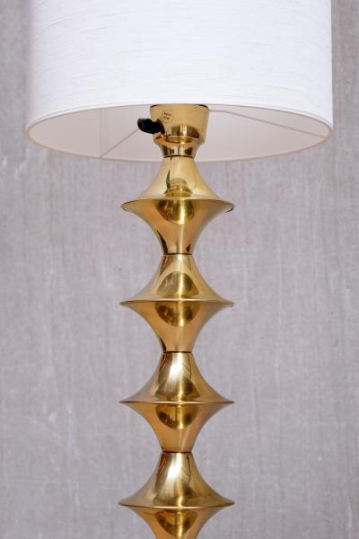 Elit AB Swedish Modern Sculptural Brass Floor Lamp by Elit AB 1960s