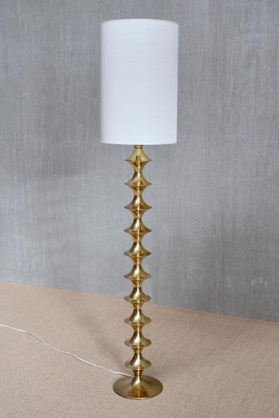 Elit AB Swedish Modern Sculptural Brass Floor Lamp by Elit AB 1960s