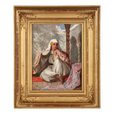 Eliza Florence Bridell Fox Orientalist portrait painting by Bridell Fox 1865