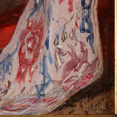 Eliza Florence Bridell Fox Orientalist portrait painting by Bridell Fox 1865