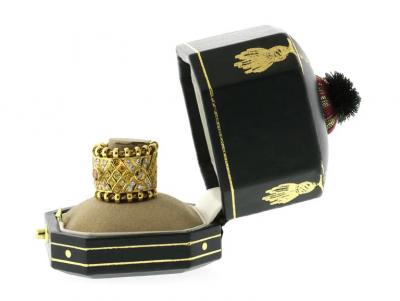 Elizabeth Gage ELIZABETH GAGE AGINCOURT WHITE AND YELLOW DIAMOND FLEXIBLE RING